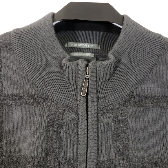 Ashworth Full-Zip Wool Sweater - Picture 4 of 11